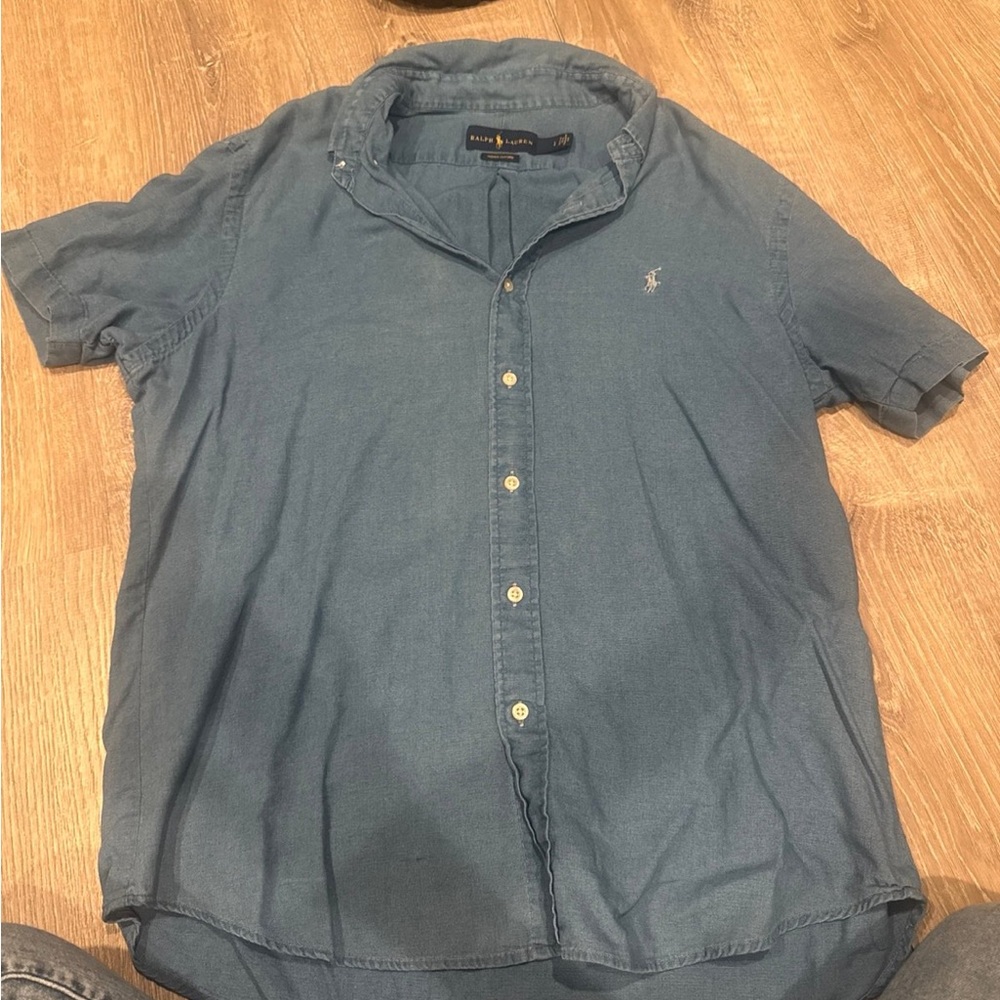Ralph Lauren Casual Blue Button Down Shirt